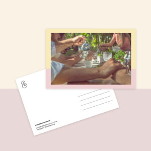 Cartão postal para você enviar a sua mensagem! Escrevemos para você!